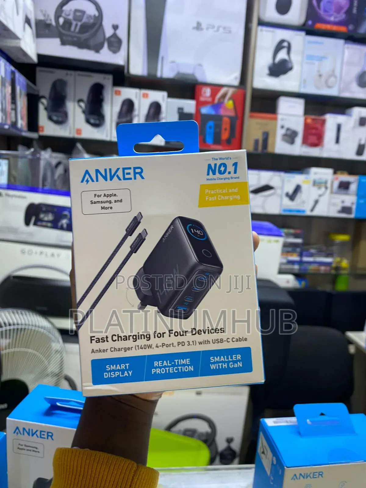 Fast Charging for 4 Devices (Anker 140watts)