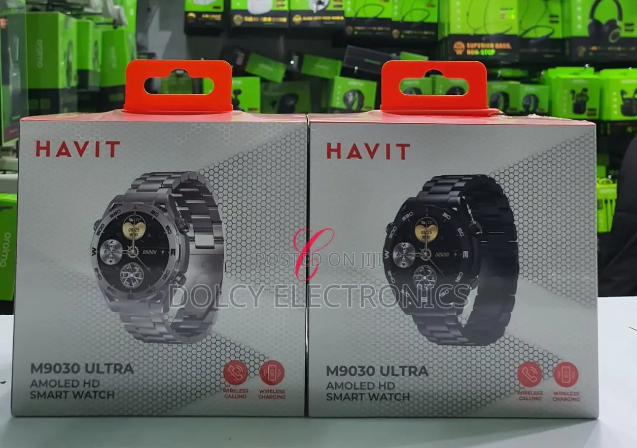 Havit M9030 Ultra Metallic Amolled Wireless Charging Smart Watch