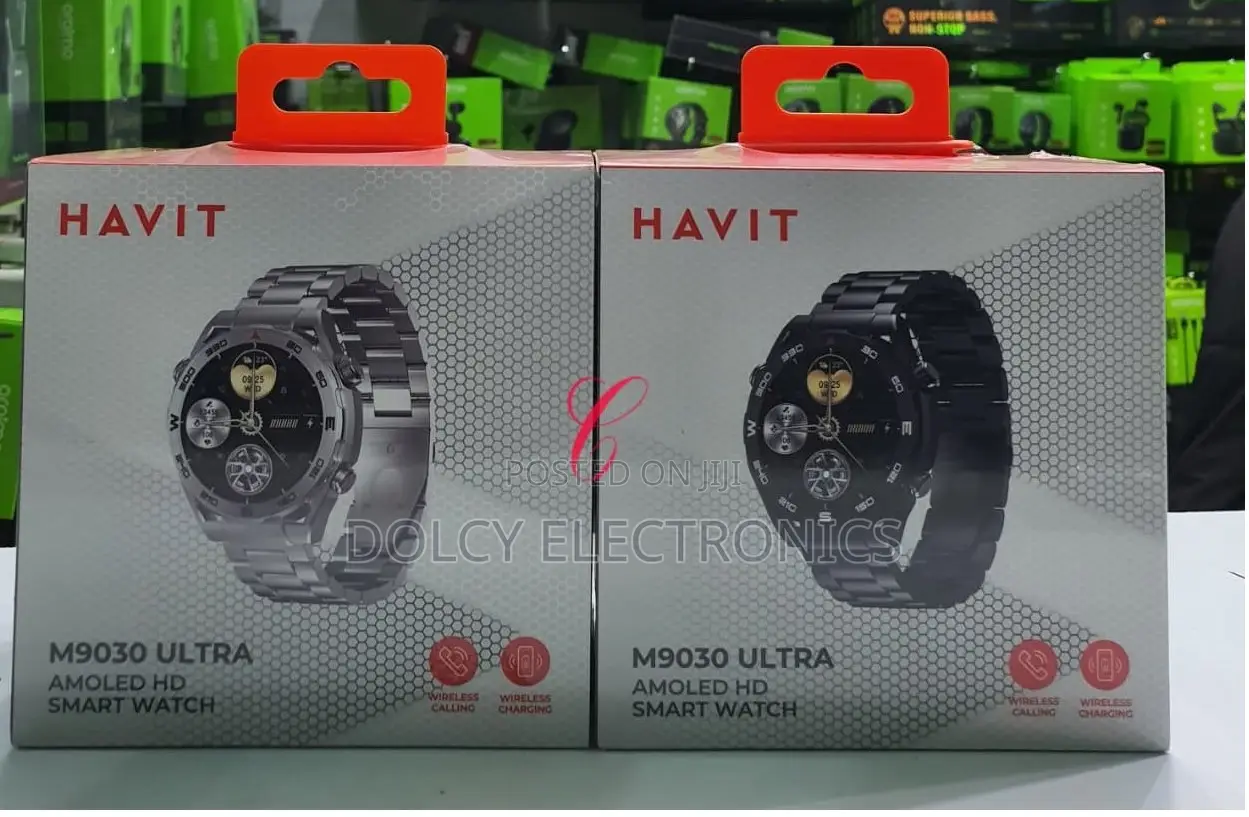 Havit M9030 Ultra Metallic Amolled Wireless Charging Smart Watch