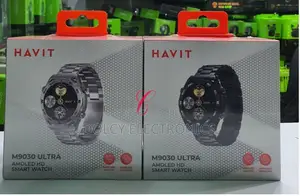 Havit M9030 Ultra Metallic Amolled Wireless Charging Smart Watch