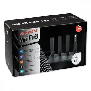 High Speed GSM 4G LTE WiFi Router 4 LAN Ports WiFi 6 5000 mAH Battery