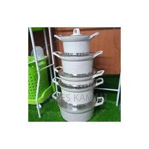 Bosch Non-Stick Cookware Granite Pots -10pcs Set- WHITE.