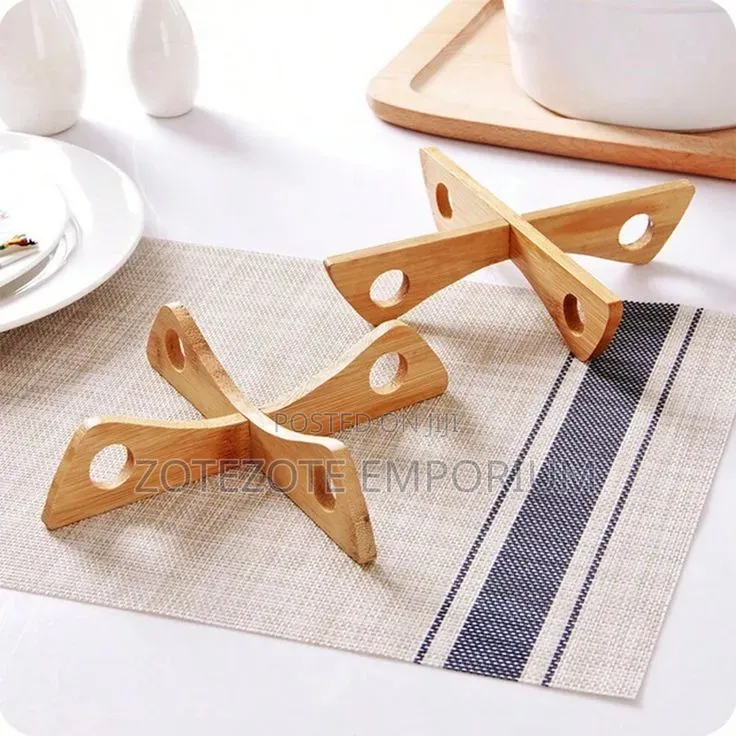 Wooden Cross Pot Coaster