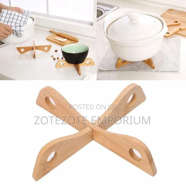 Wooden Cross Pot Coaster