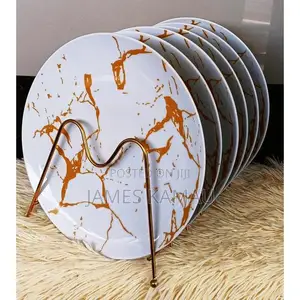 6 PCS Beautiful Dinner Serving Ceramic Plates