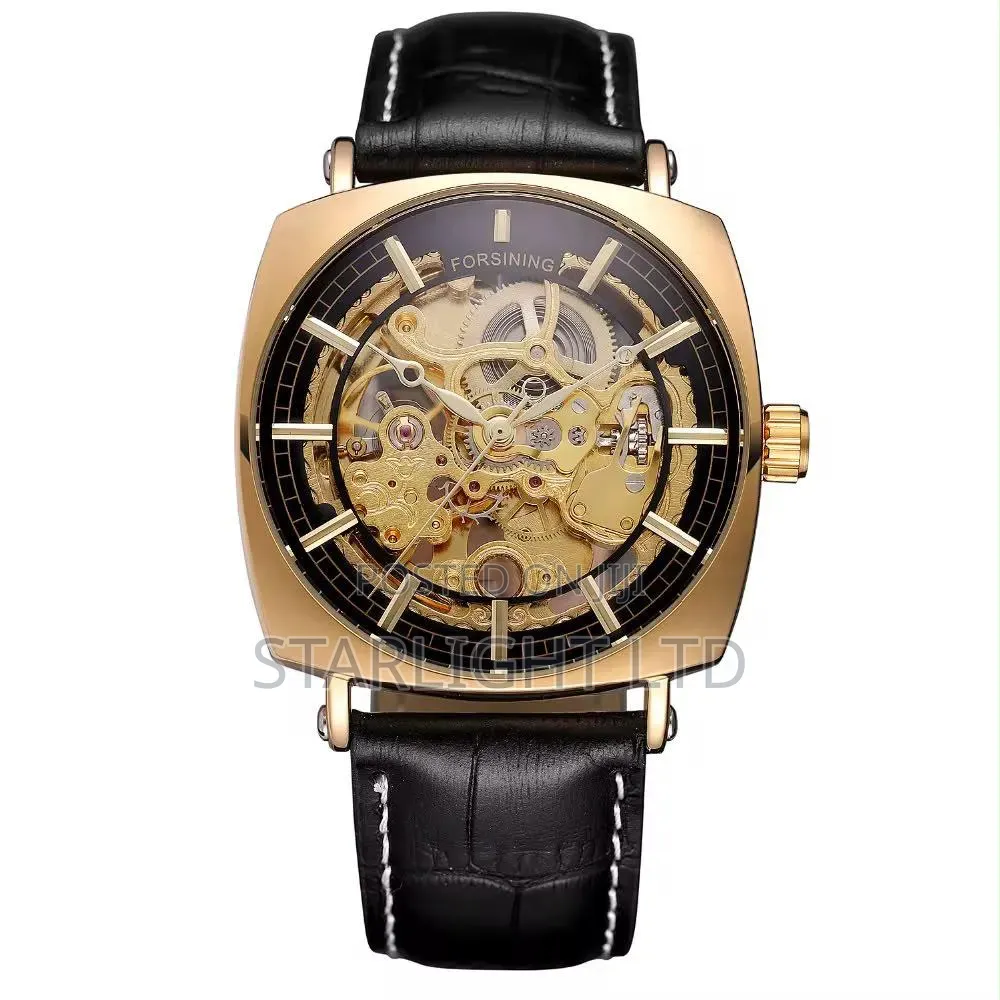 Luminous Hands Croc-Embossed Leather Band