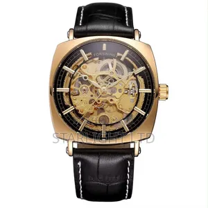 Luminous Hands Croc-Embossed Leather Band