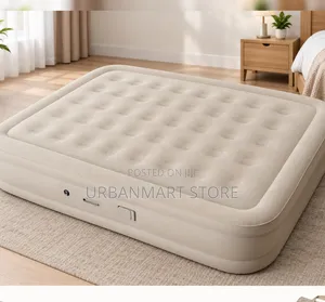 Queen Size 6x6 Inflatable Air Mattress Beige