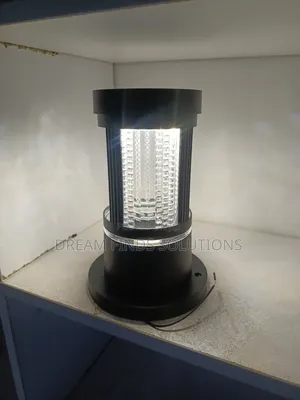The Prism Columnar: Luxury Textured-Glass Solar Pillar Light