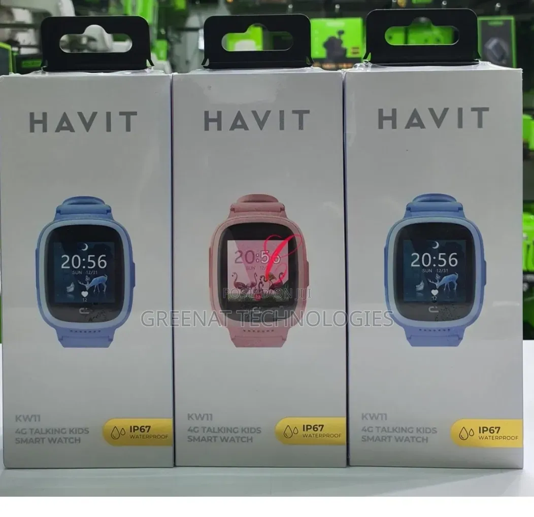 Havit KW11 4G Talking Kids Smart Watch Blue GPS WiFi LBS Puzzle Game