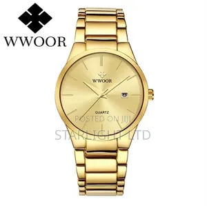 WWOOR Classic Slim Dress Watch (Available in Black Full Gold Dials