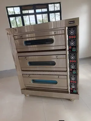 Three Deck Stainless Steel Commercial Electric Oven