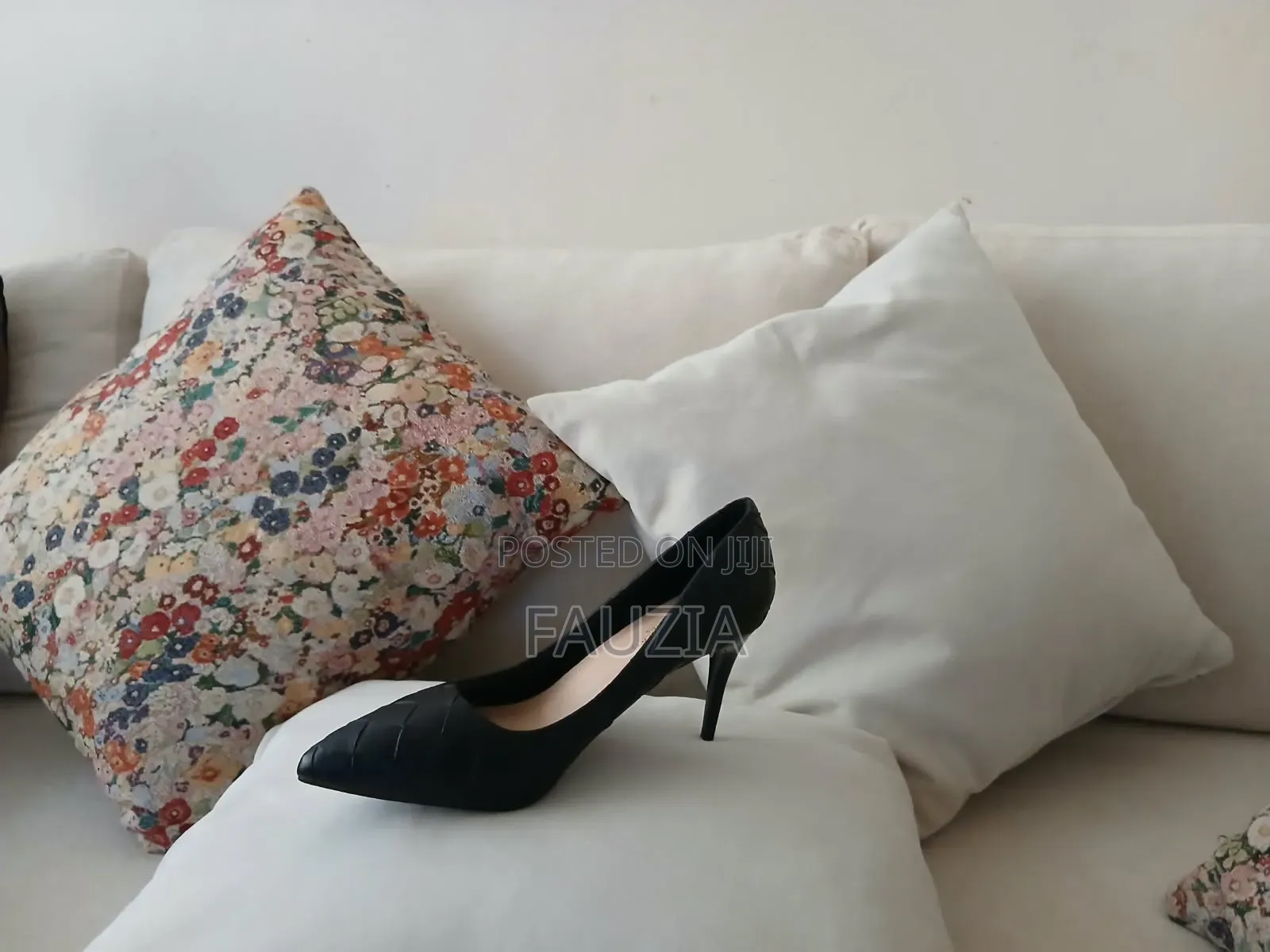 Black Quilted Leather Pumps