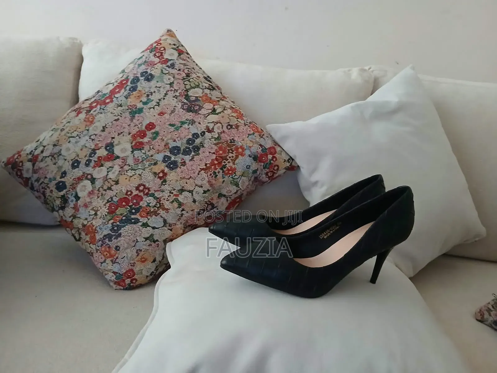 Black Quilted Leather Pumps