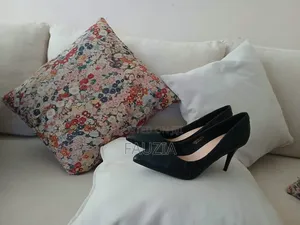 Black Quilted Leather Pumps