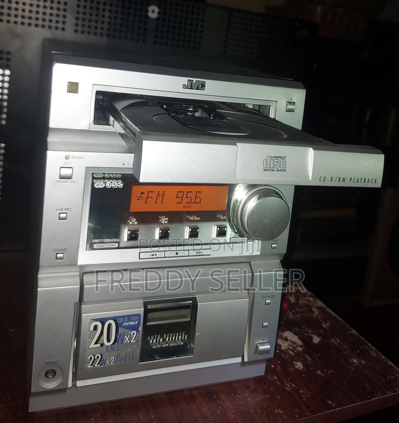 JVC UX-P3R Mini Hifi CD Radio Cassette Player
