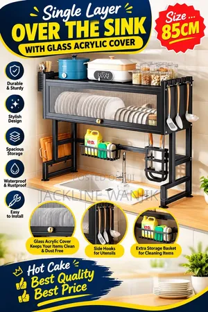 Over-the-Sink Kitchen Storage Rack – 85cm