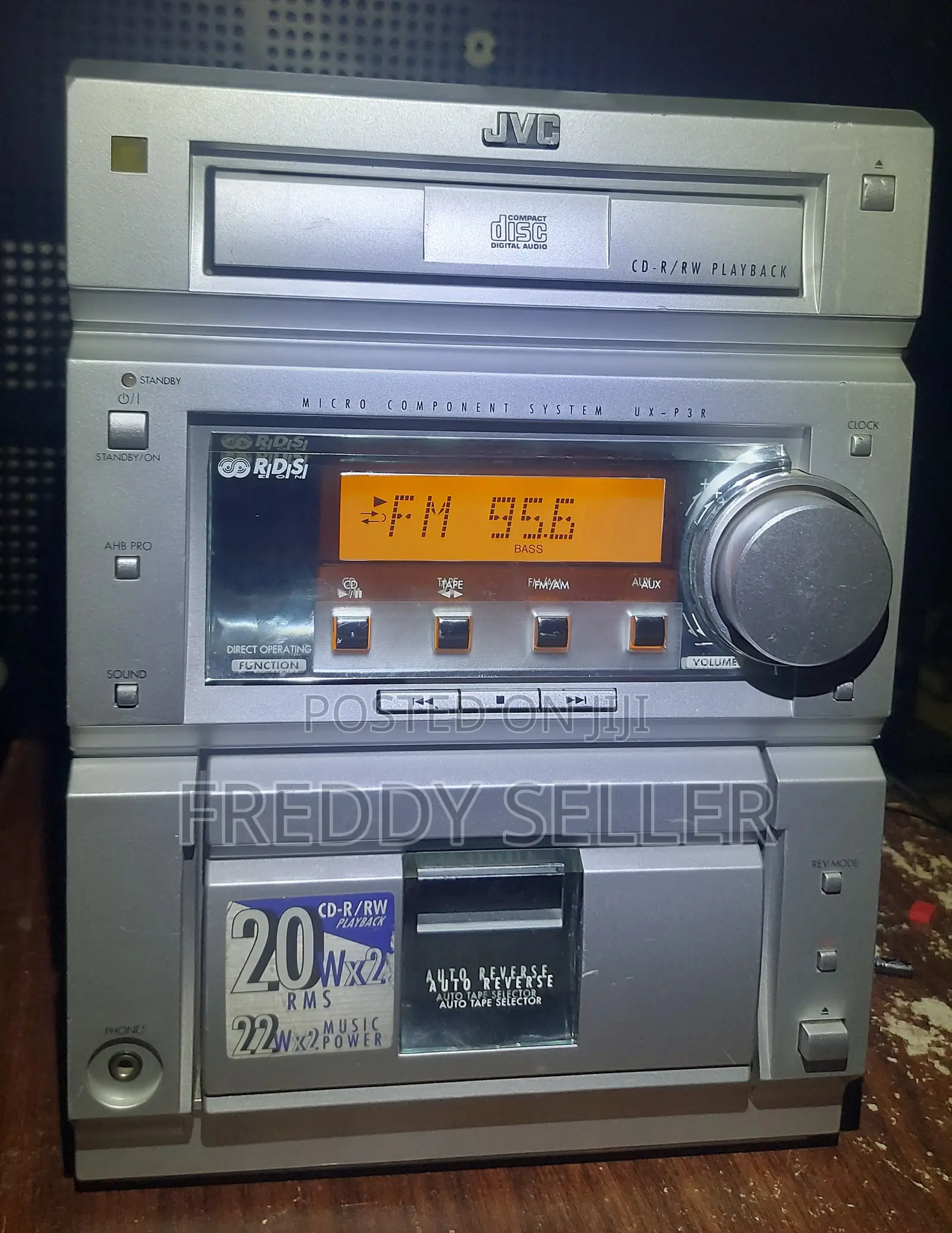 JVC UX-P3R Mini Hifi CD Radio Cassette Player