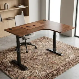 L-Shaped Height Adjustable Standing Desk-140cm
