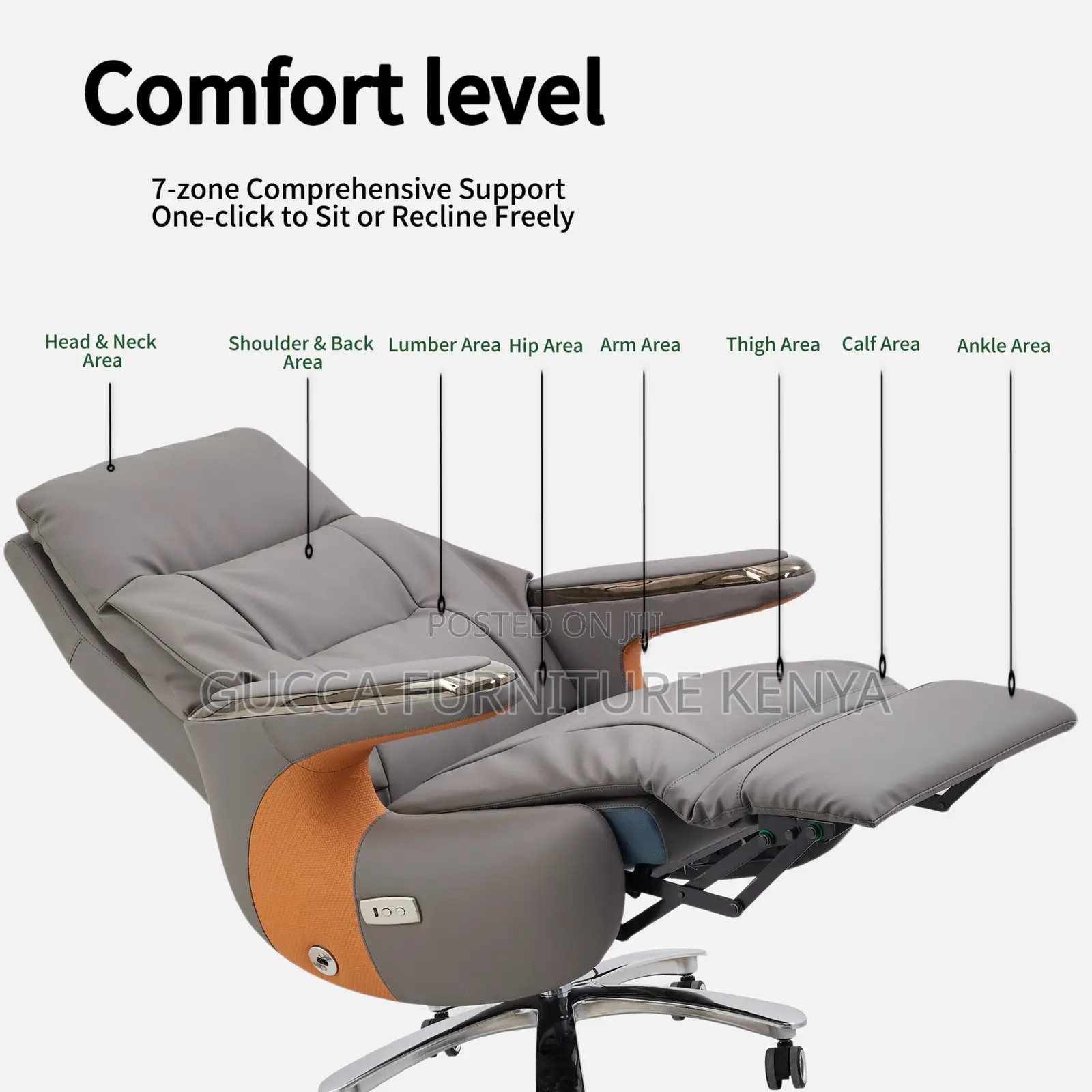 Executive Reclining CEO's Desk Chair