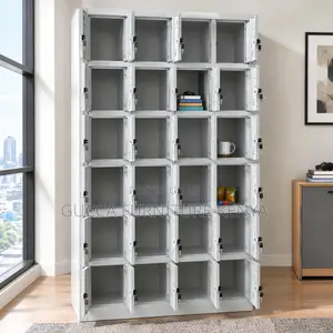 24-Door Metallic File Cabinet.