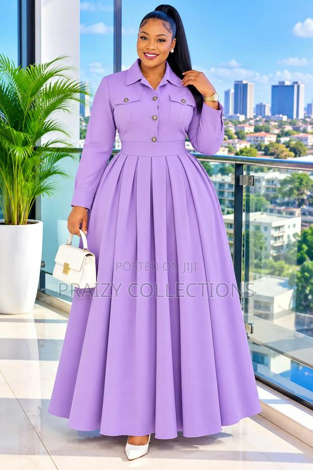 Quality Collared Maxi Dress - main view