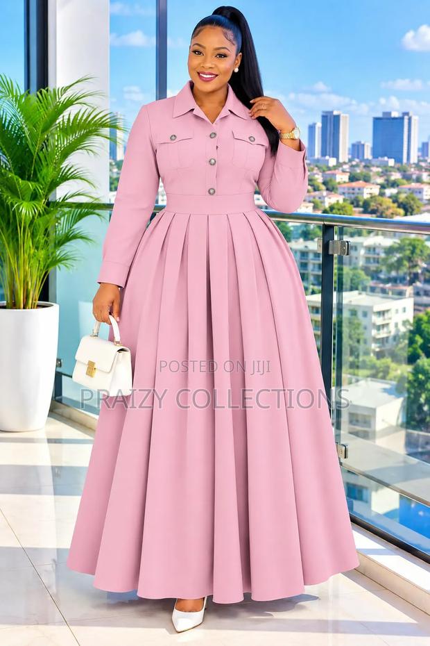 Quality Collared Maxi Dress - thumbnail 2