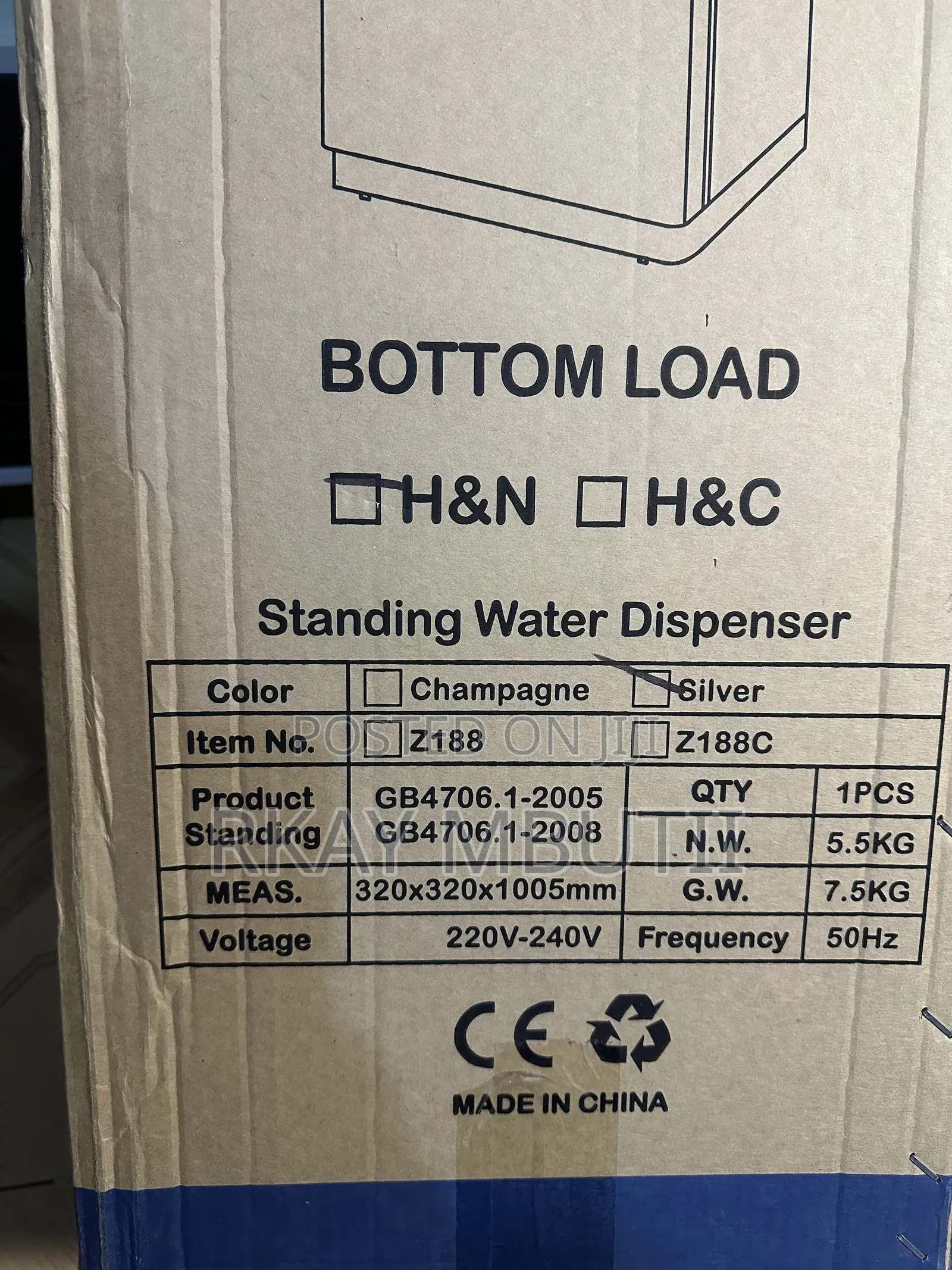 Nunix Bottom Load Water Dispenser