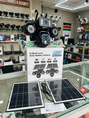 4G AI Four Lens AOV + PIR Solar Camera