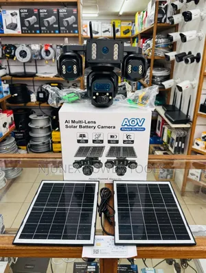 4G AI Four Lens AOV + PIR Solar Camera