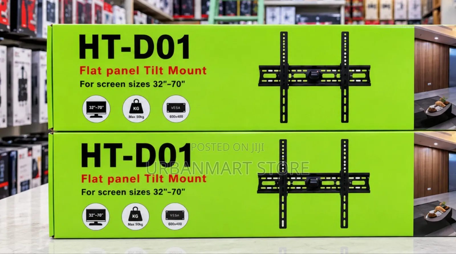 Universal 32-70 Inch TV Tilting Wall Mount