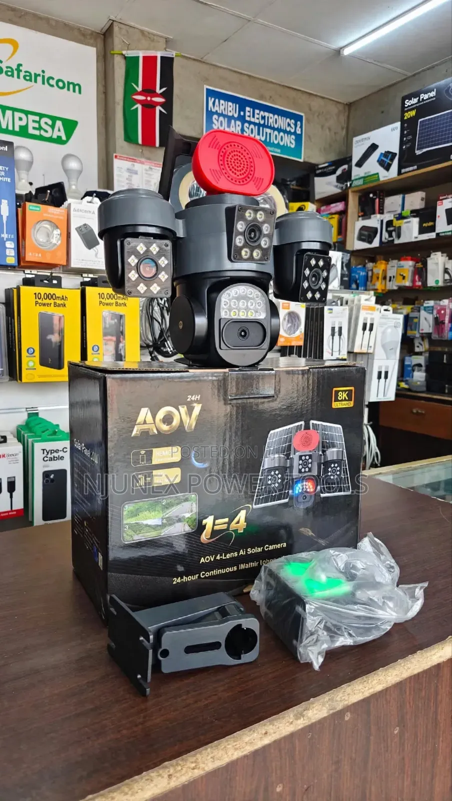 AOV 4- Lens Ai Smart Solar Camera