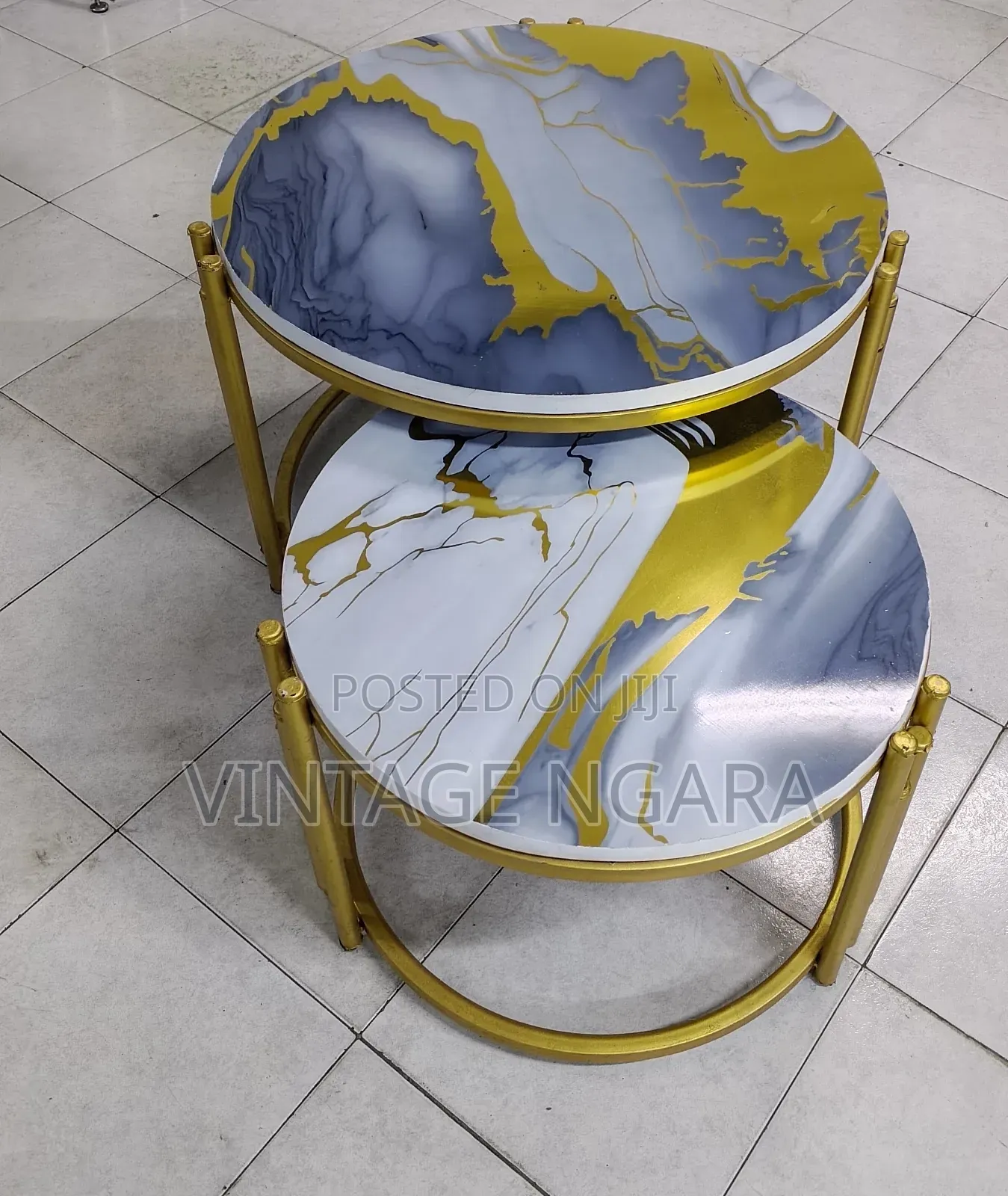 2in1 Round Marble Testing Table