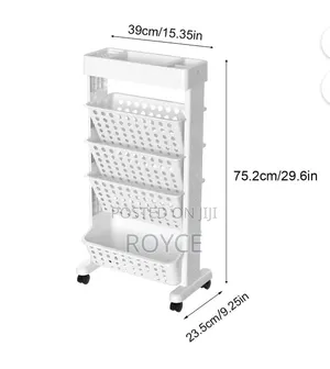 5-Tier Rolling Utility Cart