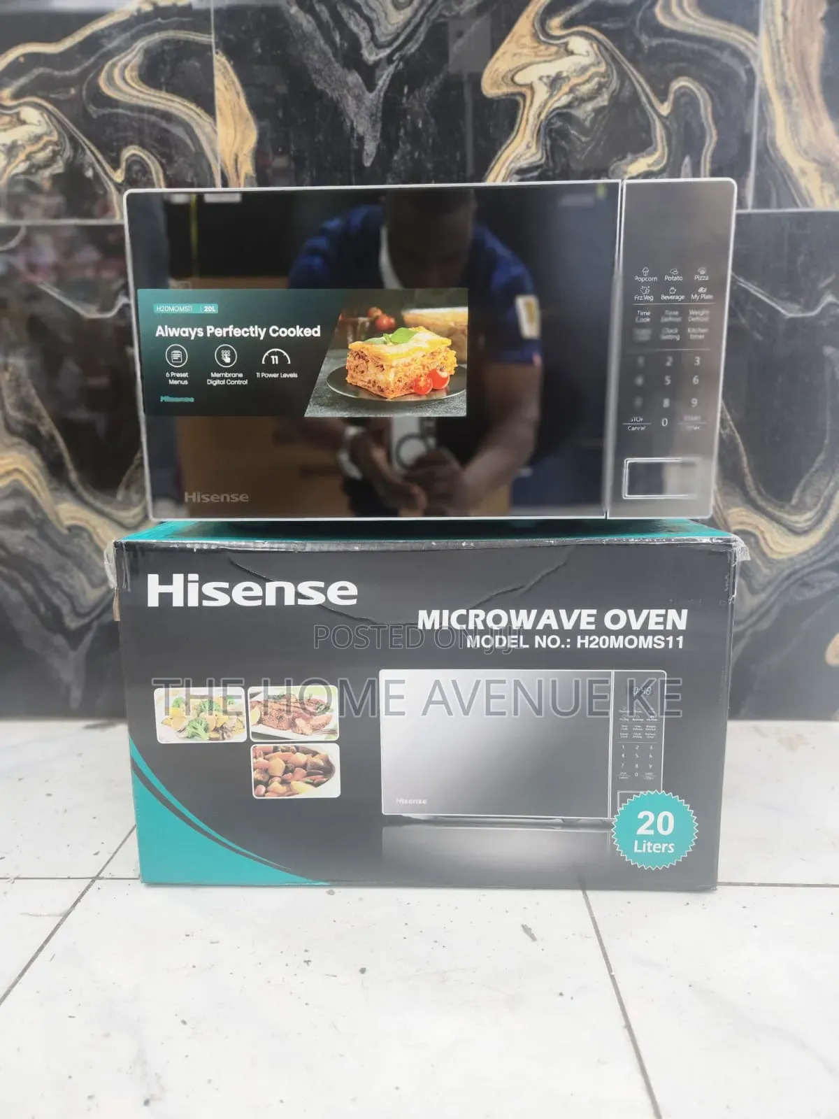 Hisense Digital Microwave H20m0ms11 20litres Silver