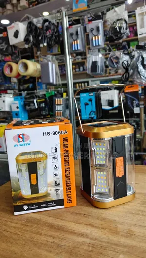 HiSHEEN Solar-Powered Rechargeable LED Lamp (HS-8060A)