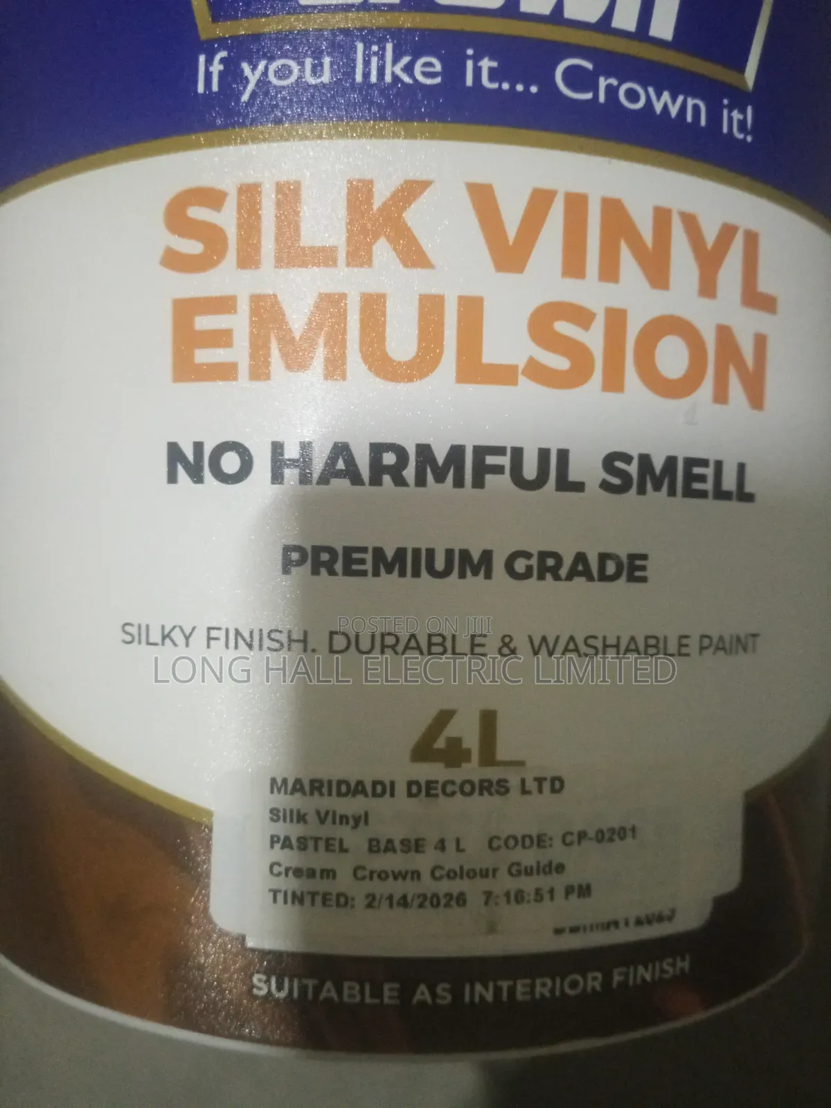 Crown Paints Silk Vinyl Emulsion