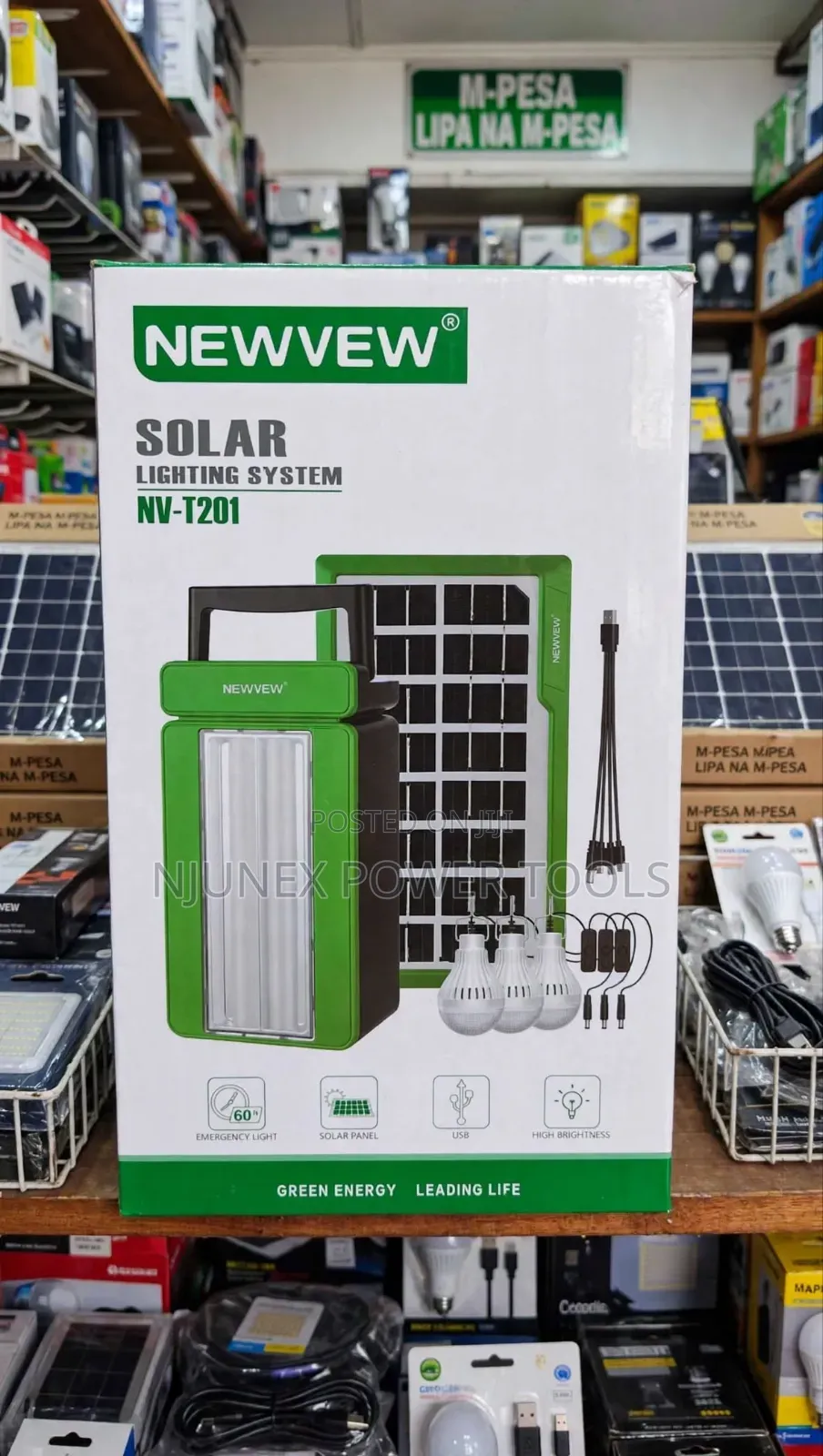 NEWVEW Solar Lighting System (Model: NV-T201),