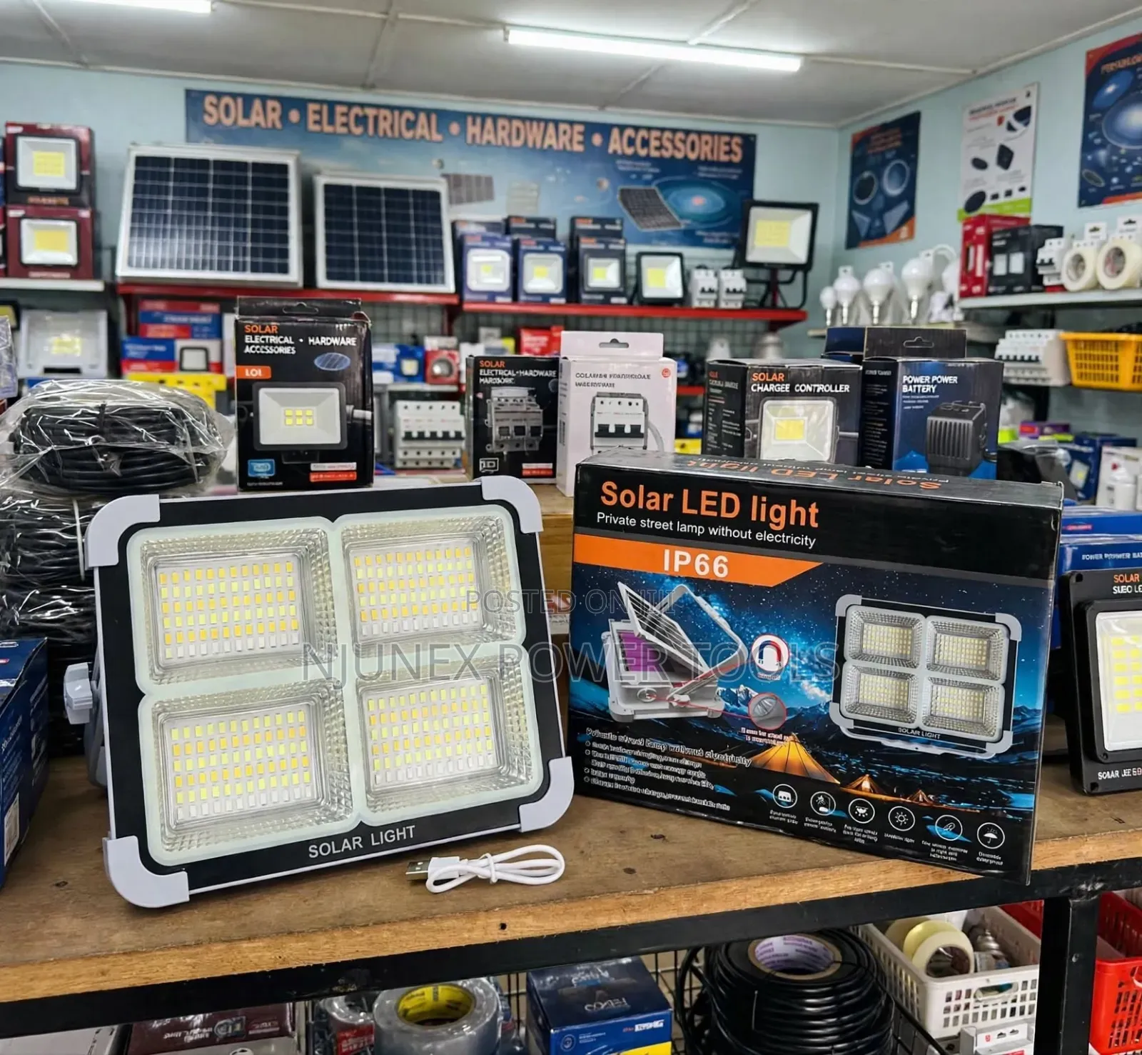 Solar LED Flood Light and Emergency Work Ligh