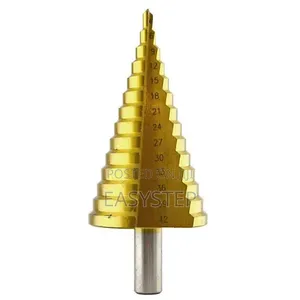 HSS Titanium Step Drill Bit 4–45mm – Multi-Size Metal Hole Cutter