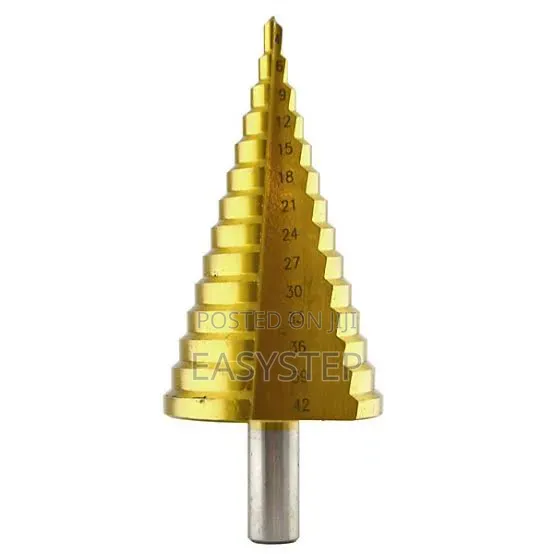 HSS Titanium Step Drill Bit 4–45mm – Multi-Size Metal Hole Cutter