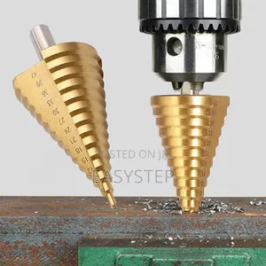 HSS Titanium Step Drill Bit 4–45mm – Multi-Size Metal Hole Cutter