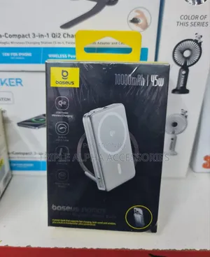 Baseus Nomos Qi2 3-in-1, Magnetic ,Wireless Power Bank 10000mAh 45W