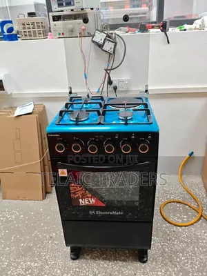 Electromate 3G+1E Size 50*55 Cm Standing Cooker With CAST IRON GRIL