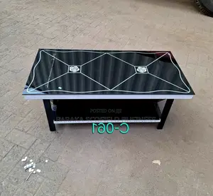 Modern Rectangular Black Glass Coffee Table