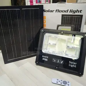 800W LED Solar Flood Light With Outdoor Security Lighting