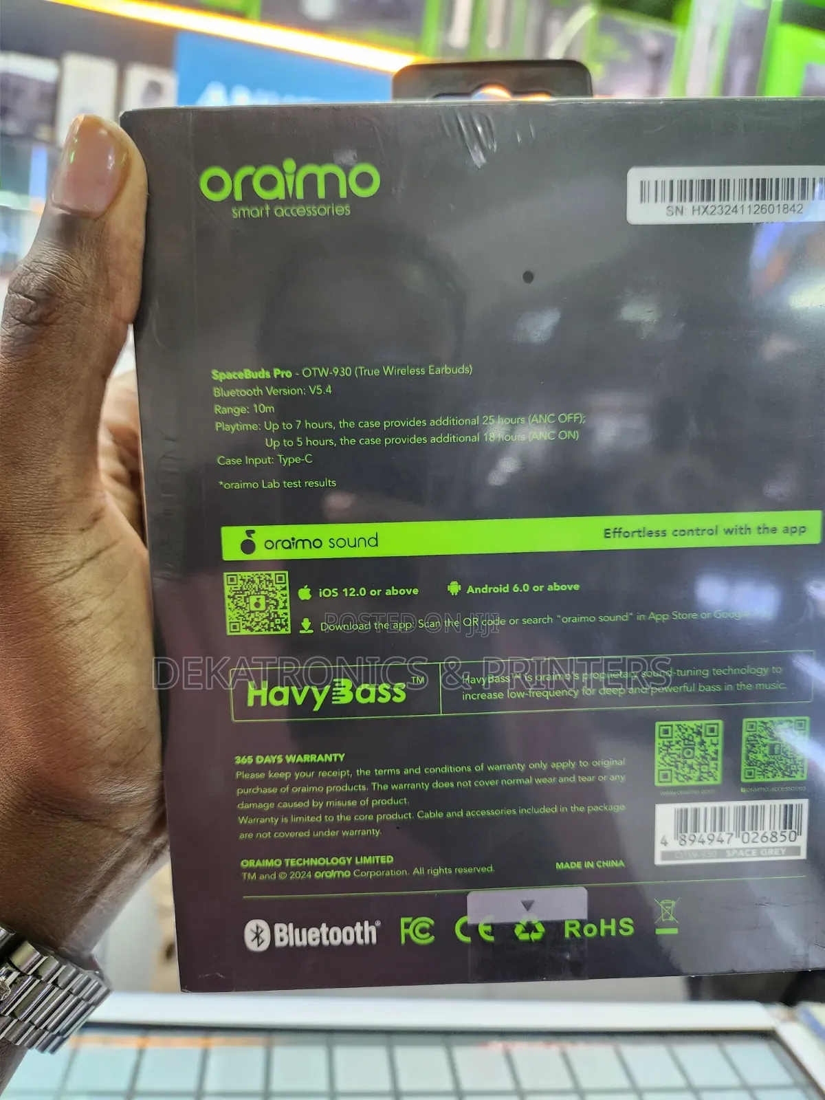 Oraimo SpaceBuds Pro OTW-930 Wireless EarBuds