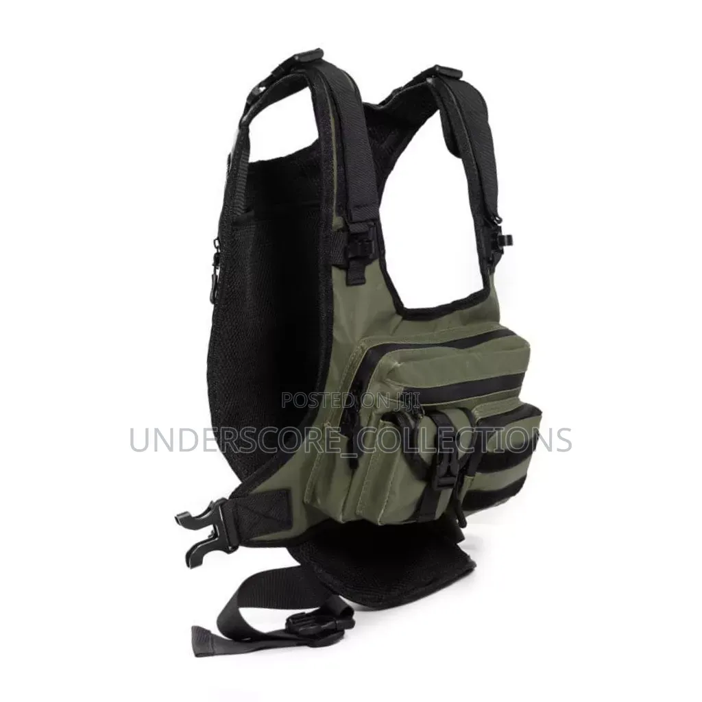 Multifunction Zipper Chest Backpack