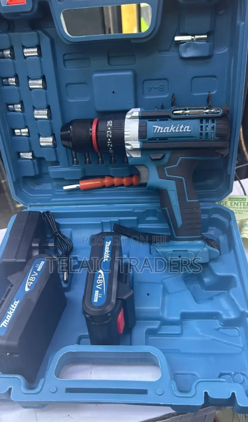 Makita Cordless Drill 48 Watts 
With Metal Chuck