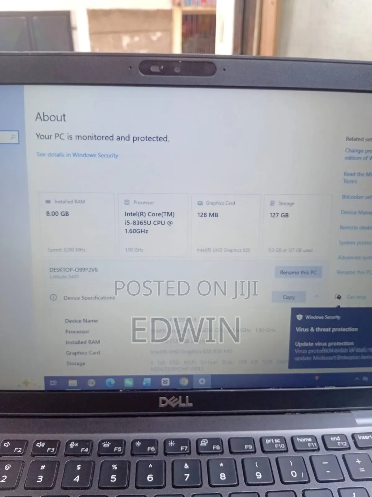 Laptop Dell Latitude 5400 8GB Intel Core i5 SSD 128GB